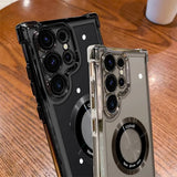 Fundas transparentes con revestimiento Magsafe para Samsung Galaxy S26, S25, S24, S23 Ultra, S22 Plus, S21 FE, A36, A35, A34, A55, A54 y A53.