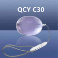 For QCY Crossky C30 Earbuds New Case(2024),Transparent Shell TPU Case Cover Shockproof Protective For QCY C30S Earbuds With