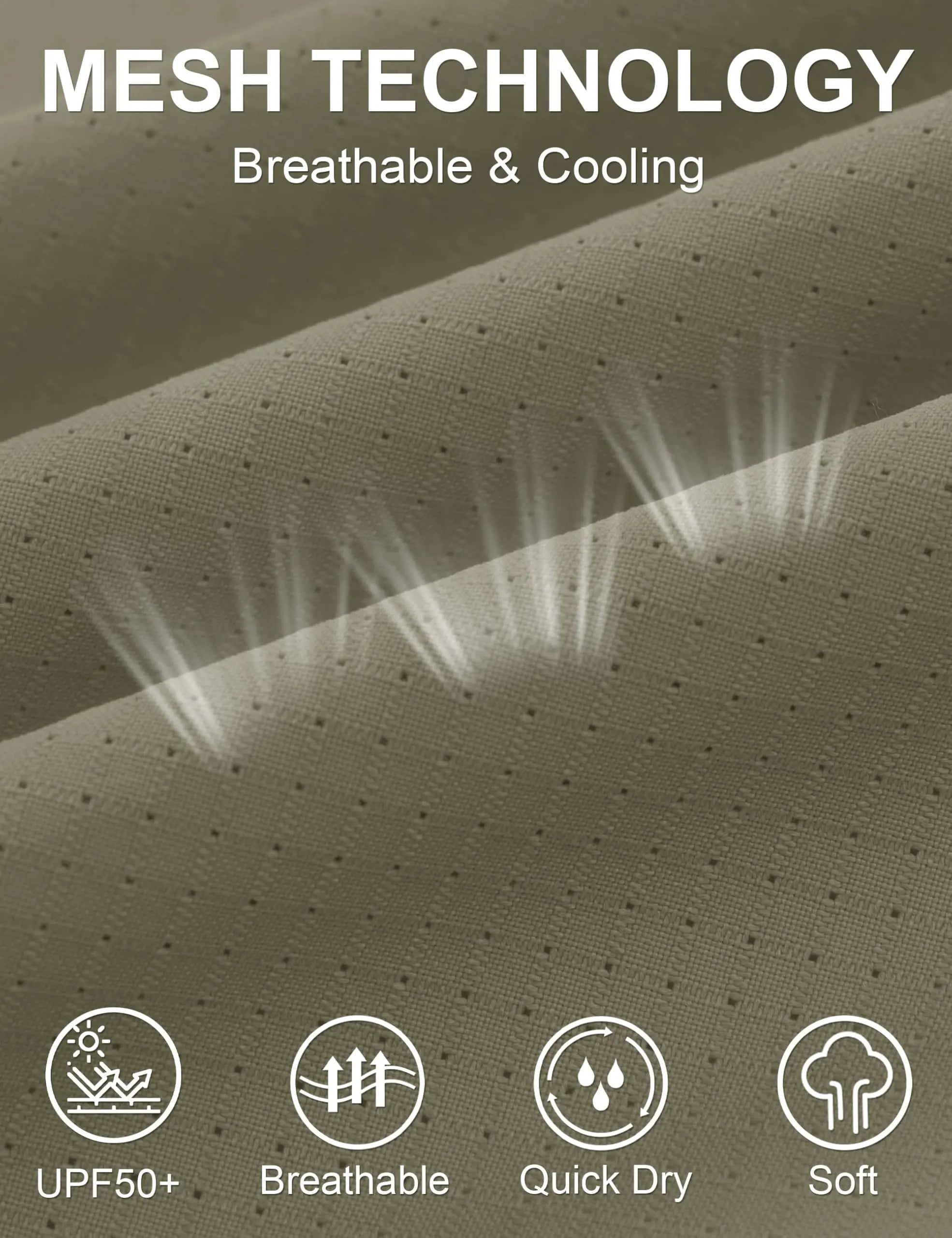 TACVASEN Quick Dry Short Sleeve Shirts Men's UPF 50+ Sun Protection Work Cargo Shirts Mesh Breathable Hiking Fishing Shirts Man - Maliame Store