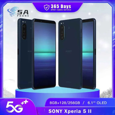 Teléfono Sony Xperia 5 II 5G original: 8 GB de RAM, 128 GB/256 GB de ROM, 12 MP + 8 MP, Android de ocho núcleos y pantalla de 6,1