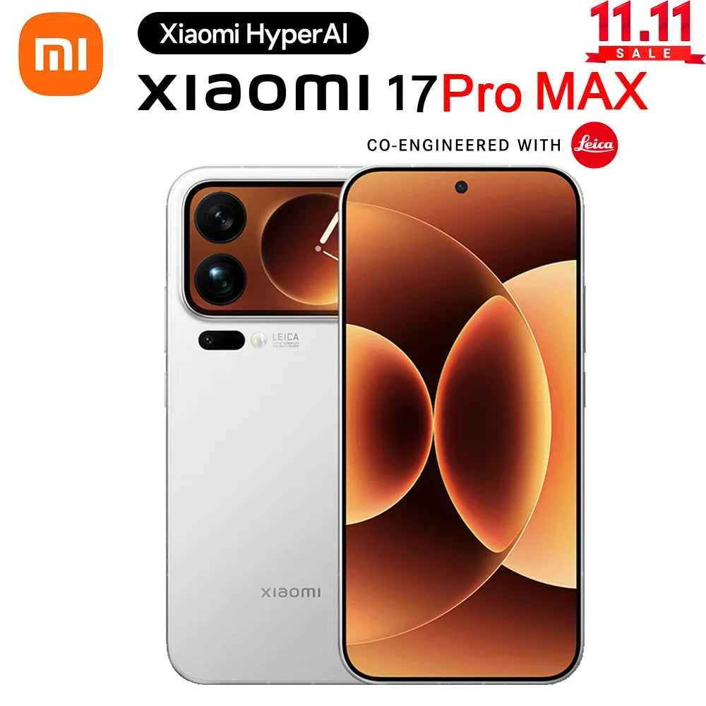 Xiaomi 17 Pro Max Smartphone CN Version 6.9" Display Dual Screen Snapdragon 8 Elite Gen5 7500mAh Battery 100W Hyper Charge