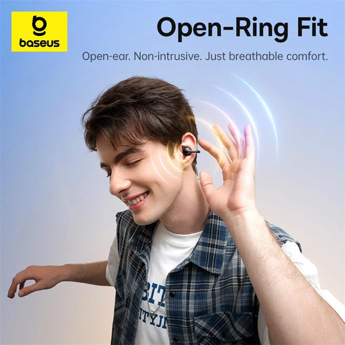 Baseus BC1 – Écouteurs Clip-On Open-Ear Bluetooth 6.0, Super Bass, IP55, 38h