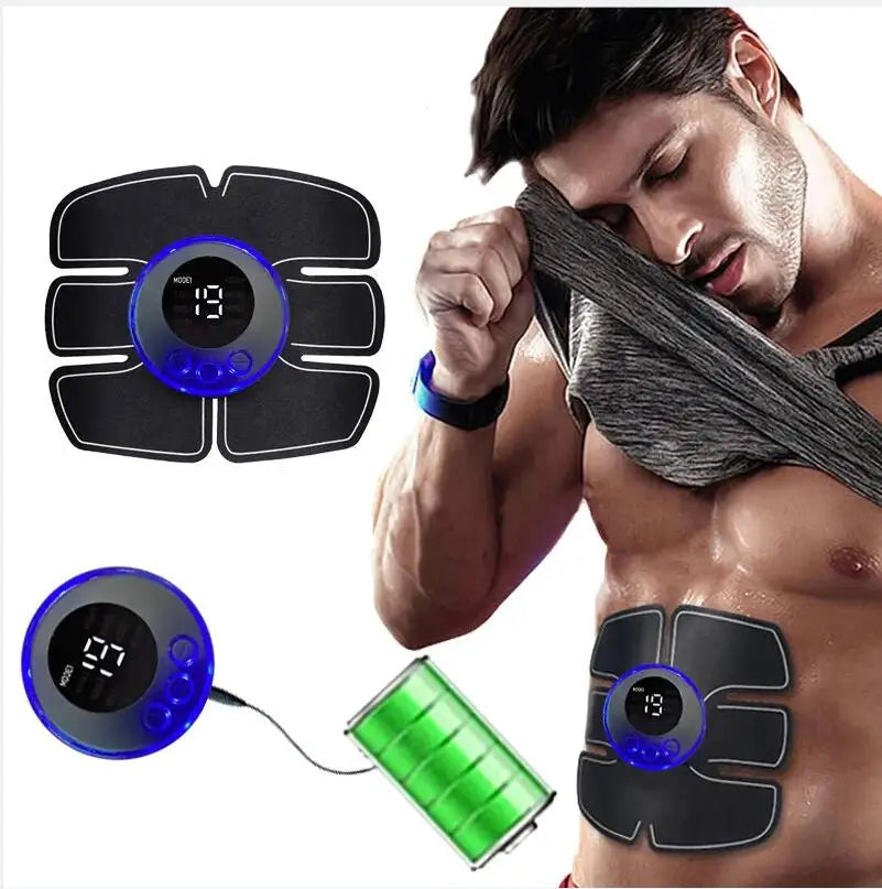 Abdominal Muscle Massager Fitness ABS Arm Training Patches Muscle Exercise Instrument USB Charging Home Men - Maliame Store