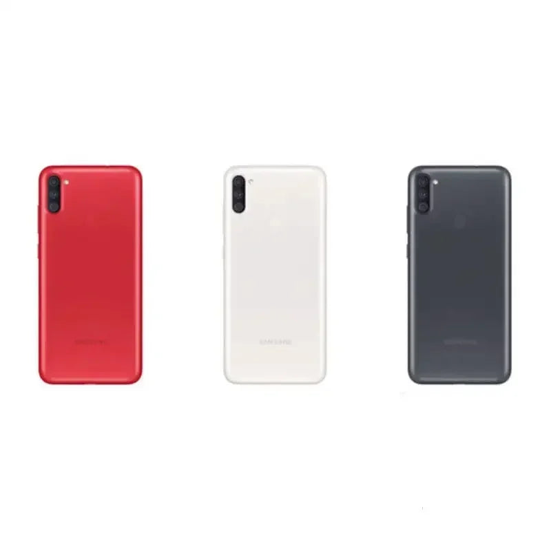 Samsung A11 4G, smartphone Android, écran LCD 6,4 pouces, 3 Go de RAM, 32 Go de ROM, batterie 4000 mAh, appareil photo 13 MP, débloqué, d'occasion. 