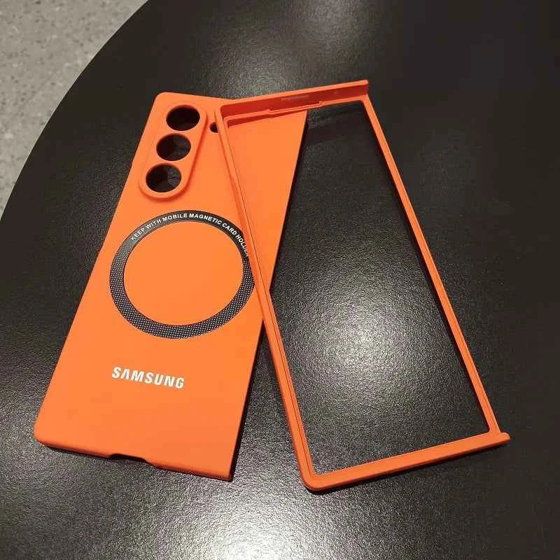 Samsung Galaxy Z Fold Case 3 4 5 6 7 Fold6 Fold5 Case - Ultra Thin MagSafe Skin Feel Back Cover with Magnetic Wireless Charging - Maliame Store