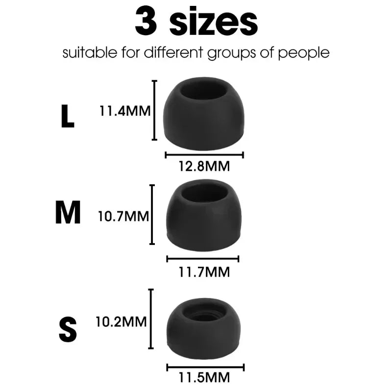 For Samsung Galaxy Buds Pro Eartips Earbuds Silicone Replacement Ear Pads Buds Noise Isolation Earplugs Earphone Accessories - Maliame Store