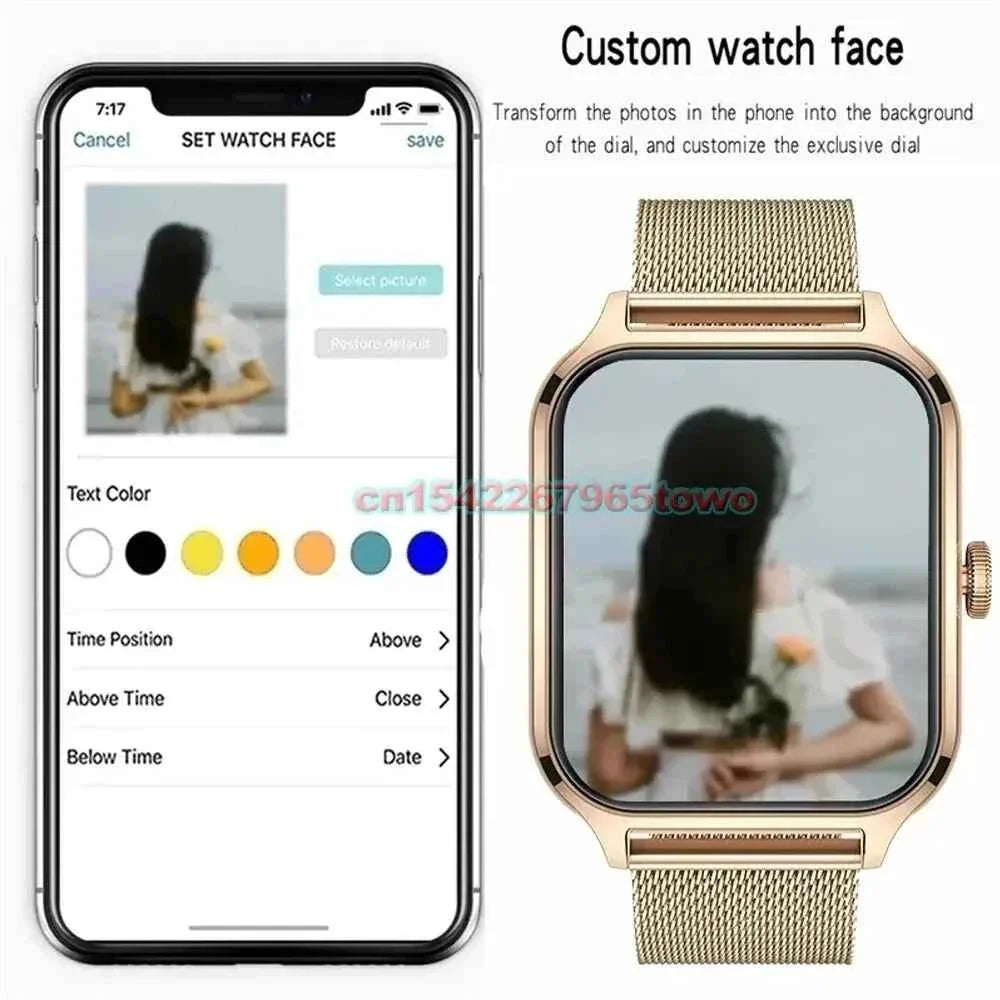 Smart Watch For Android IOS Watches 1.83inch HD Display Bluetooth Call Message Alert Music Sports Mode Smartwatch Men Women Gift - Maliame Store