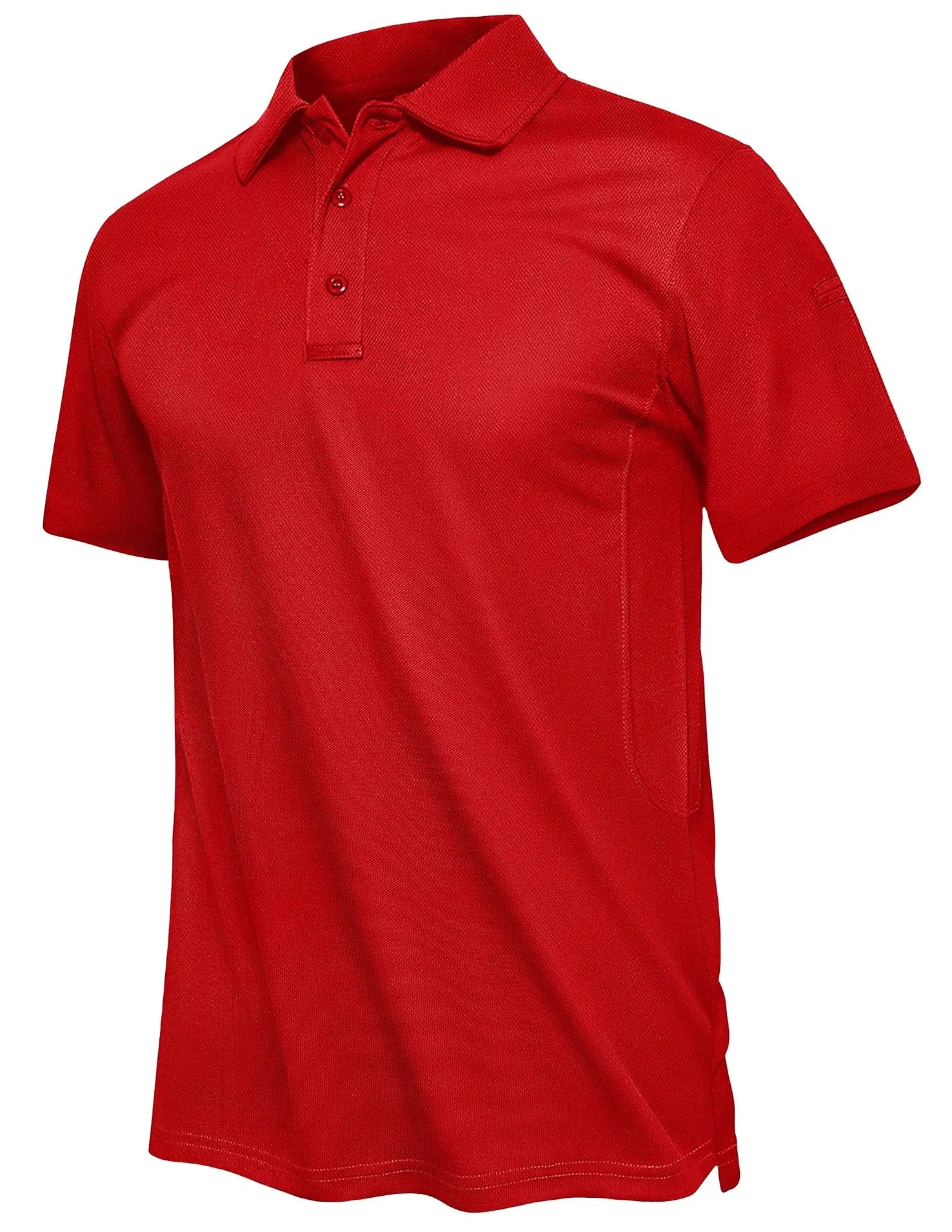 TACVASEN Summer Polo Tee Shirts Men's Short Sleeve Quick Dry T-shirt Breathable Work Shirt Fishing Hiking Golf Polos Top Man - Maliame Store