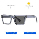 Gafas de lectura con protección contra la luz azul - Diseño retro de tablero cuadrado para hombres y mujeres con dioptrías de 0 a +6.0