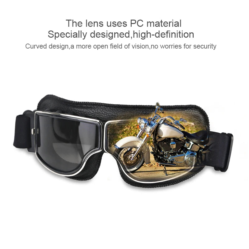 Retro Helmet Goggles For Motorcycle Universal Motocross Glasses With Breathable Hole Sunglasses Accessories Motorcycle Glasses - Maliame Store