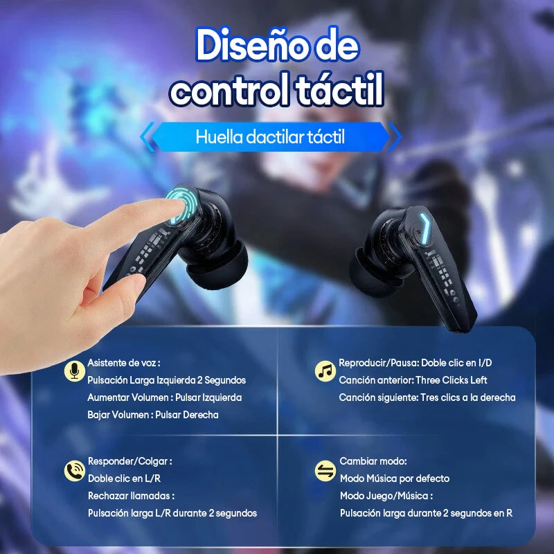Choice Lenovo GM2 Pro Earphone Bluetooth 5.3 Headphones with Mic 9D Stereo Pro 6 Earbuds Dual Modes Music Game Wireless Headset