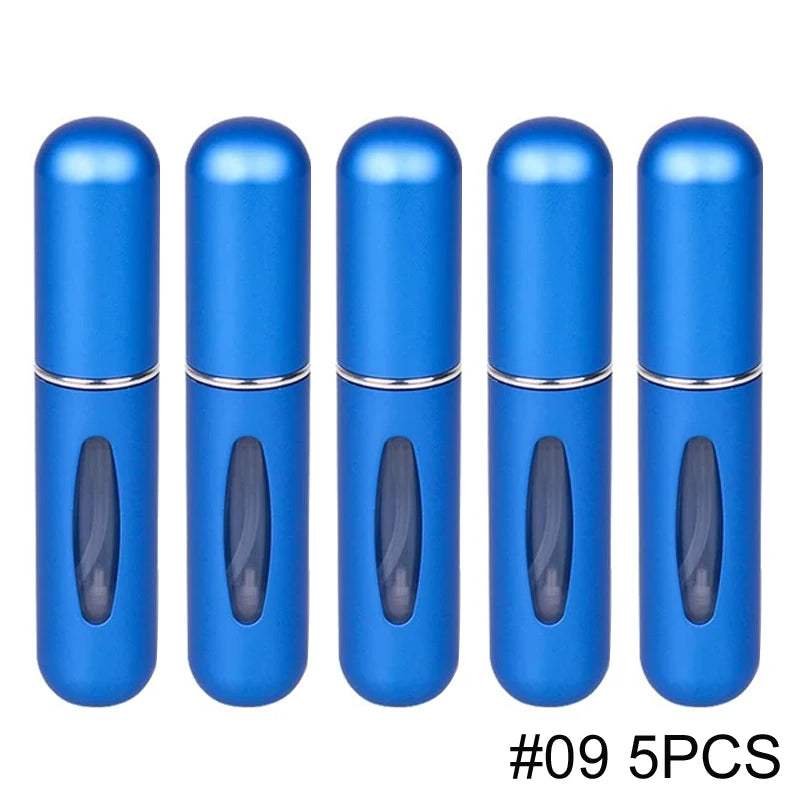 1/5/10PCS 5ml Portable Perfume Atomizer Mini Perfume Bottle Sample Spray Bottling Dispenser Cosmetics Travel Container - Maliame Store