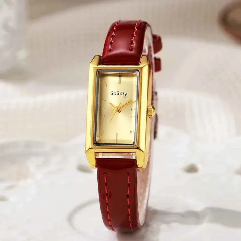 Luxury Watches for Women - Retro Black Quartz Wristwatch for Ladies with Belt - Montre Femme Relogio Feminino Gifts - Maliame Store
