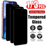 1~3 piezas de vidrio templado antiespía para iPhone 17 