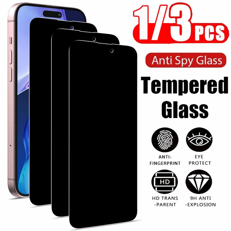 1~3 piezas de vidrio templado antiespía para iPhone 17 