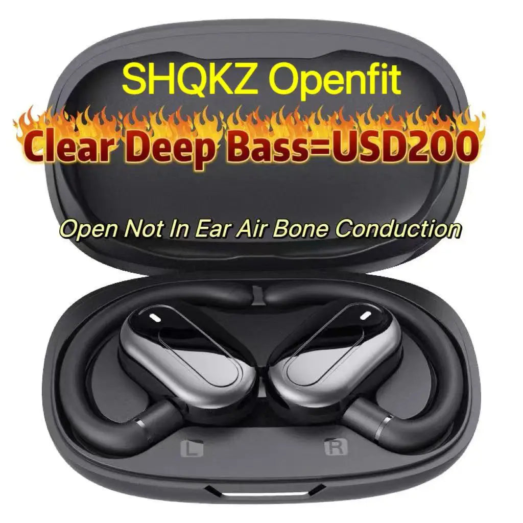 for shokz openfit air bass bone conduction headphones Open Ear OWS bluetooth Earphones HiFi Headset sport Control TWS Earbuds - Maliame Store