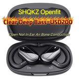 Auriculares de conducción ósea Shokz OpenFit Air Bass: auriculares Bluetooth de oído abierto con sonido HiFi para control deportivo, TWS.