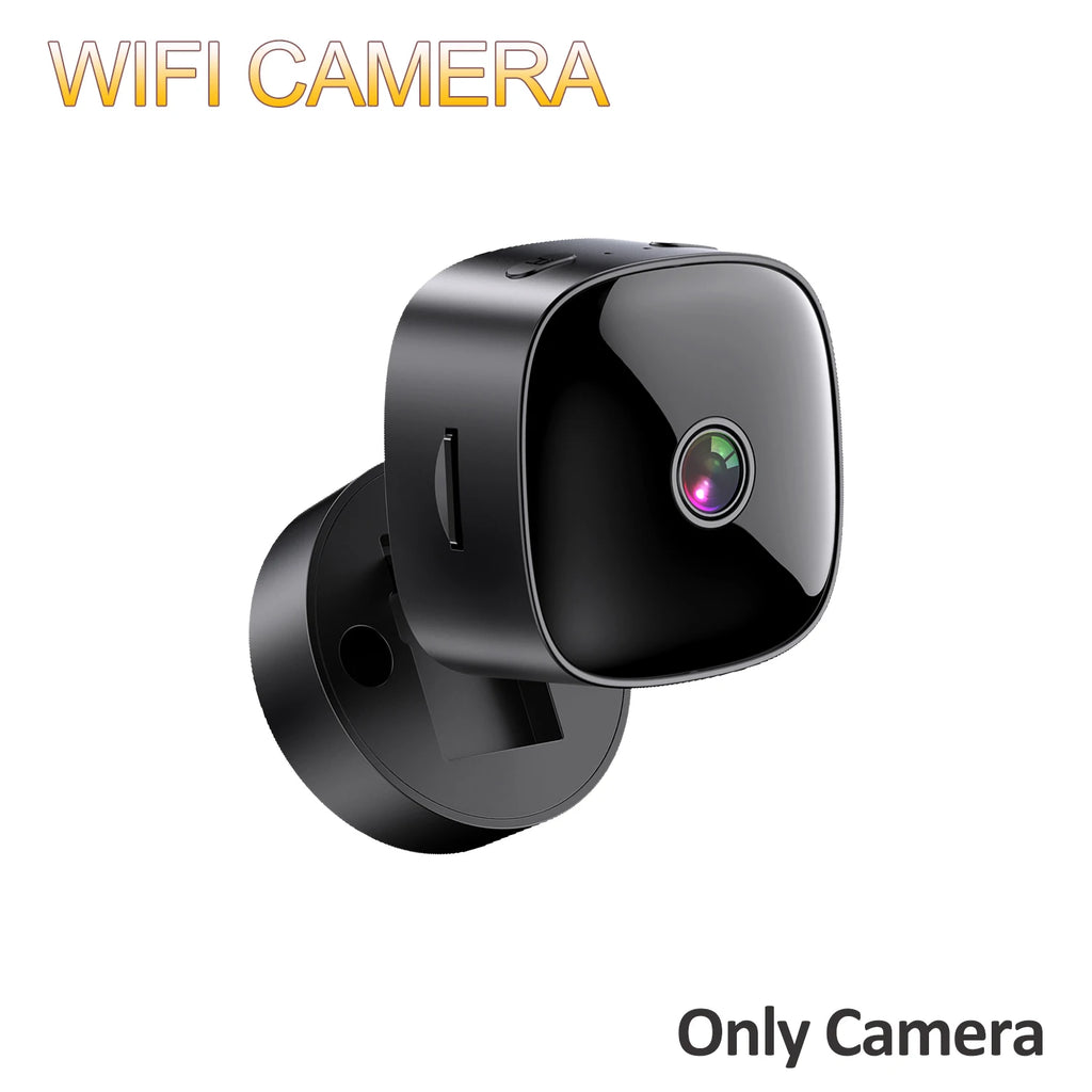Mini caméra IP Wifi 2,4G 1080 HD Micro caméscope Rotatif 355° Caméra de surveillance vidéo de sécurité Maison Intelligente