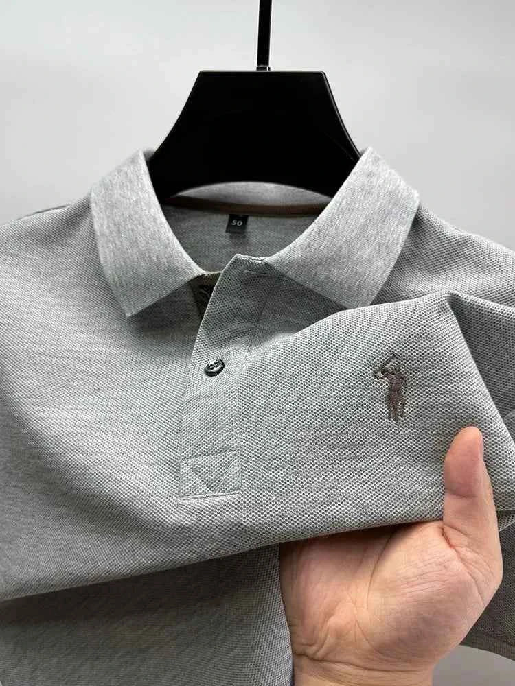 High end brand 100% cotton short sleeve polo shirt men's summer fashion designer new Paul pony embroidery casual golf T-shirt - Maliame Store