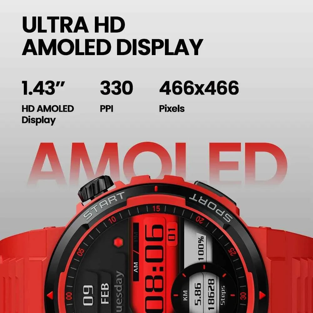 Zeblaze Ares 3 Plus Smart Watch - Fitness Wellness Smart Watch with Bluetooth Calling and 1.43" HD AMOLED Always-on Display - Maliame Store