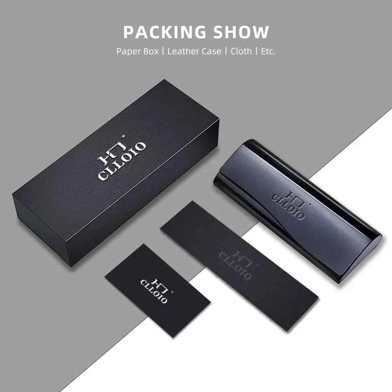 CLLOIO Ultralight Business Men Glasses Reading Glasses Anti Blue Light Myopia Prescription Glasses Hyperopia Optical Eyeglasses - Maliame Store