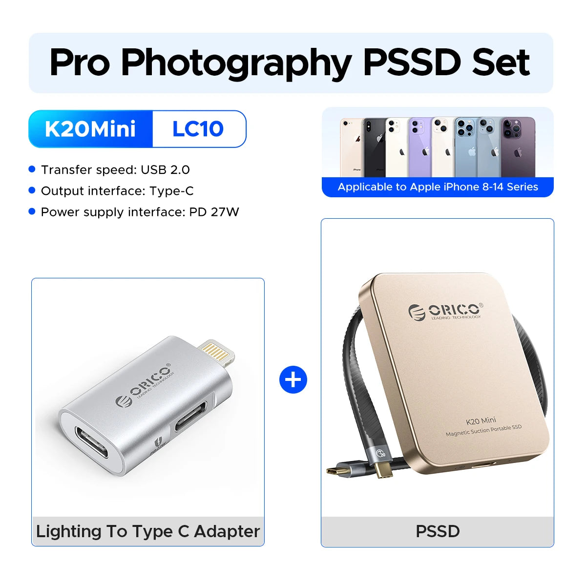 ORICO K20Mini Magnetic External SSD