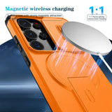 Funda magnética de carga inalámbrica a prueba de golpes con soporte para Samsung Galaxy S26 Ultra S26 Plus 5G