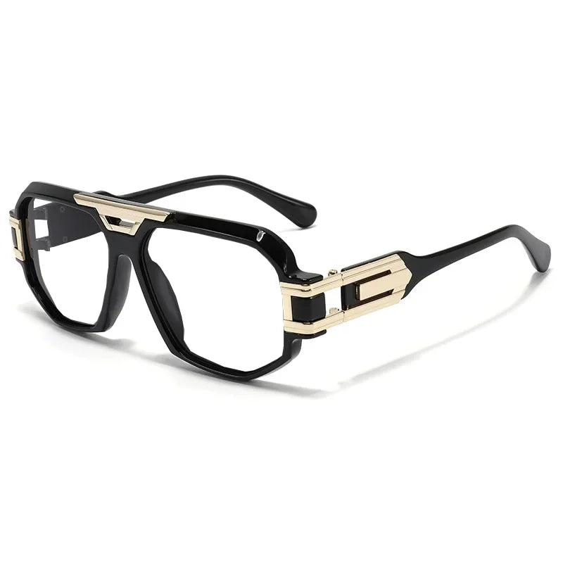 Trend Large Frame Pilot Anti Blue Light Reading Glasses Men Women Double Bridge Prescription Glasses Computer Glasses New - Maliame Store