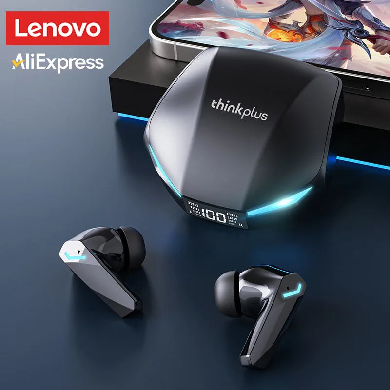 Choice Lenovo GM2 Pro Gaming Headset Bluetooth 5.3 Dual Mode Music Sport Earbuds Noise Reduction Headphones with Mic HD Call - Maliame Store