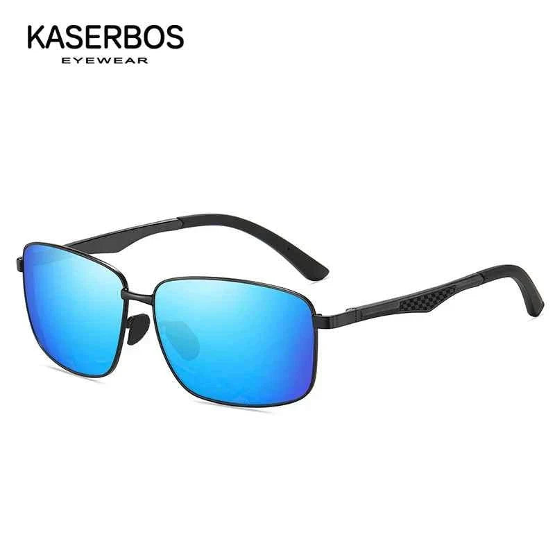 Men Sunglasses Aluminum Magnesium Men's Polarized Sunglasses UV400 Protective Square Lens Night Driving Outdoor Man Sun Glasses - Maliame Store