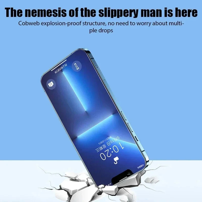 4Pcs Matte Tempered Glass For iPhone 14 13 12 11 15 Pro Max 7 8 16 Plus Frosted Screen Protector For iPhone 13 Mini X XR XS MAX - Maliame Store