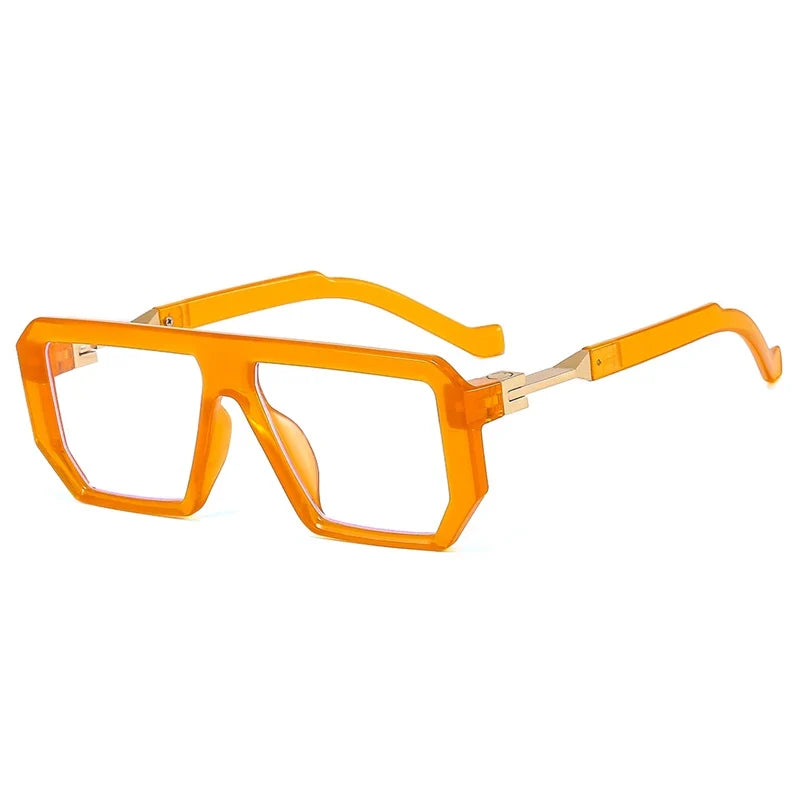 KOCOLIOR 2024 New Square Alloy Anti Blue Light Reading Glasses for Man and Woman Personalized and Fashionable Presbyopia Glasses - Maliame Store