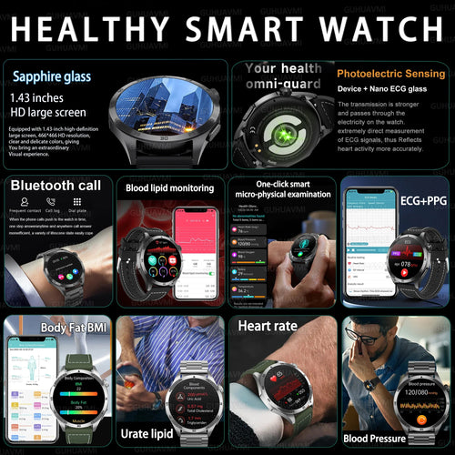 Smartwatch Blood Pressure Monitor - Maliame