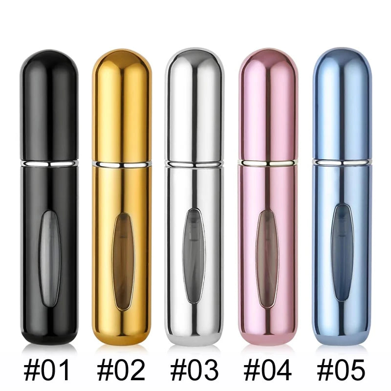 1/5/10PCS 5ml Portable Perfume Atomizer Mini Perfume Bottle Sample Spray Bottling Dispenser Cosmetics Travel Container - Maliame Store
