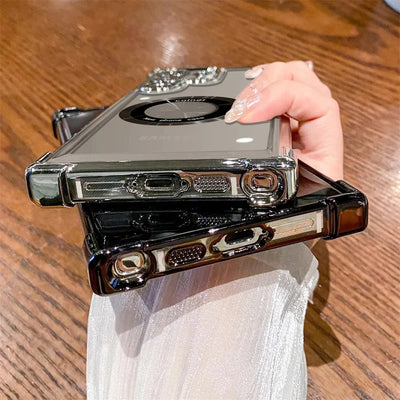 Fundas transparentes con revestimiento Magsafe para Samsung Galaxy S26, S25, S24, S23 Ultra, S22 Plus, S21 FE, A36, A35, A34, A55, A54 y A53.