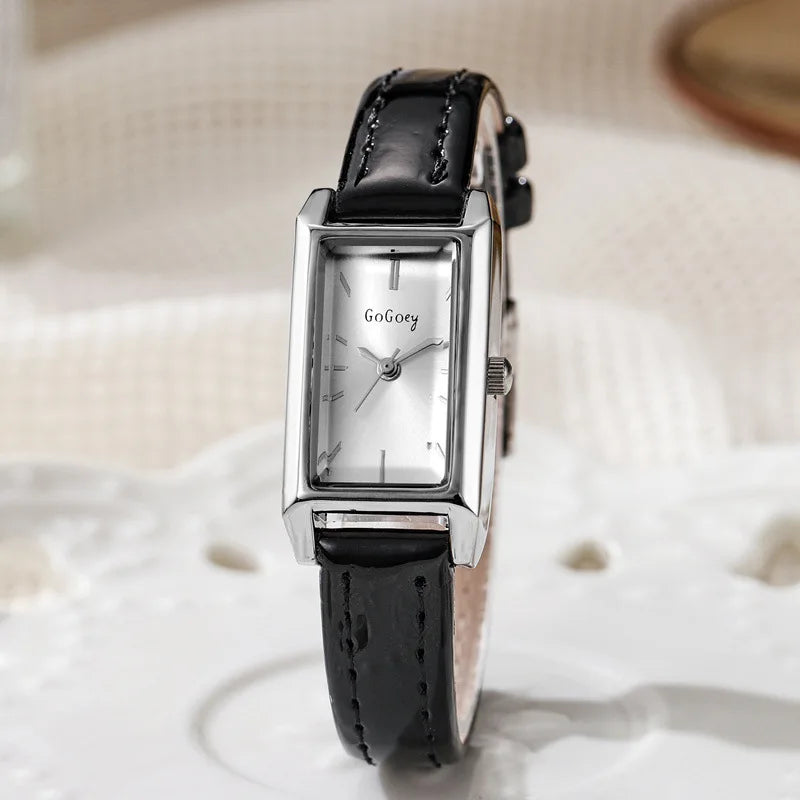 Luxury Watches for Women - Retro Black Quartz Wristwatch for Ladies with Belt - Montre Femme Relogio Feminino Gifts - Maliame Store