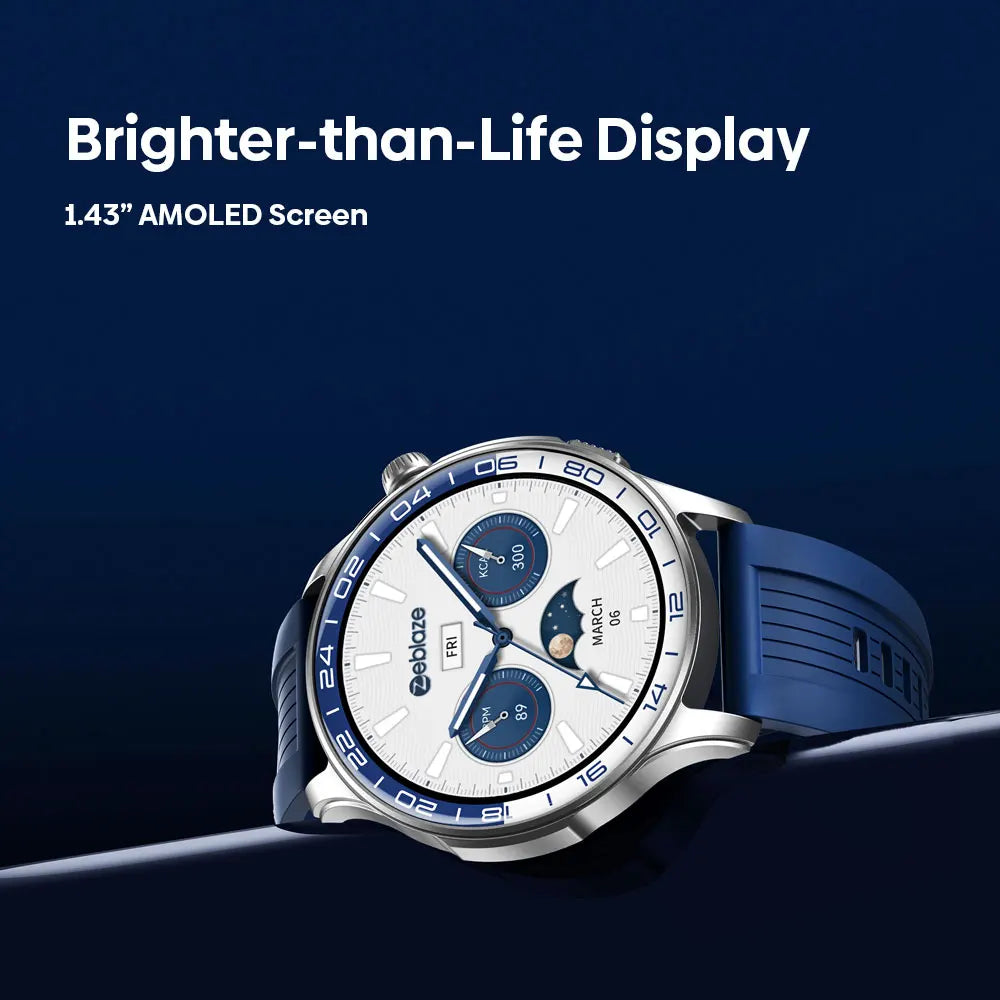 Zeblaze Btalk 4 Pro — Smartwatch Appels Bluetooth | Écran AMOLED 1.43" | Santé & Sport | Pour Hommes