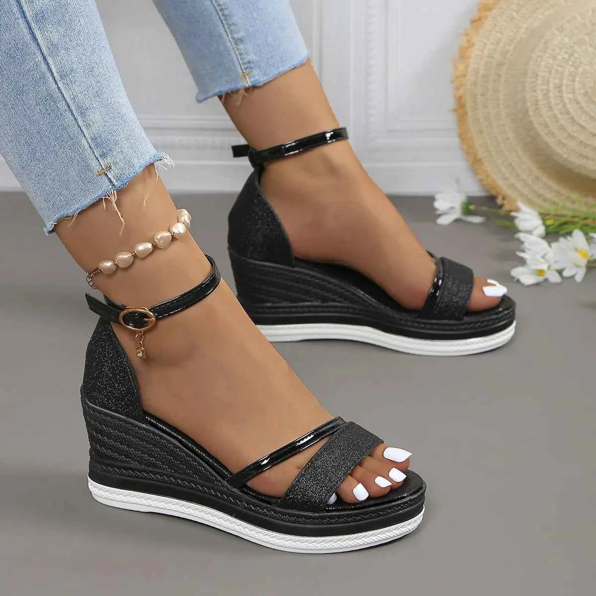 Women Sandals New Casual Platform High Heels Shoes for Women Wedges Luxury Fashion Sandals Summer Comfort Sexy Sandals Women