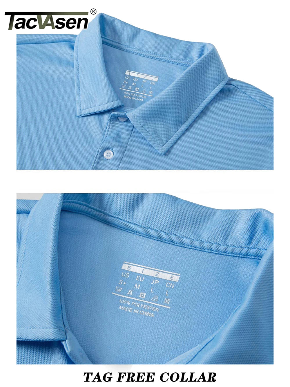 TACVASEN Summer Casual T-shirts Mens Short Sleeve Polo Shirts Button Down Work Shirts Quick Dry Tee Sports Fishing Golf Pullover - Maliame Store