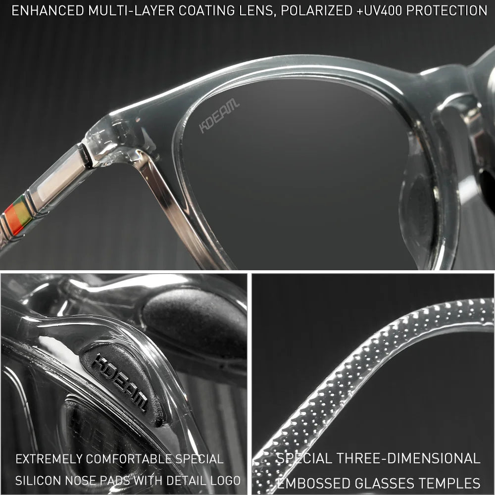 KDEAM Vintage Women's Sunglasses Polarized Lens Metal Hinge Oval Shaped Female Sun Glasses - Maliame Store