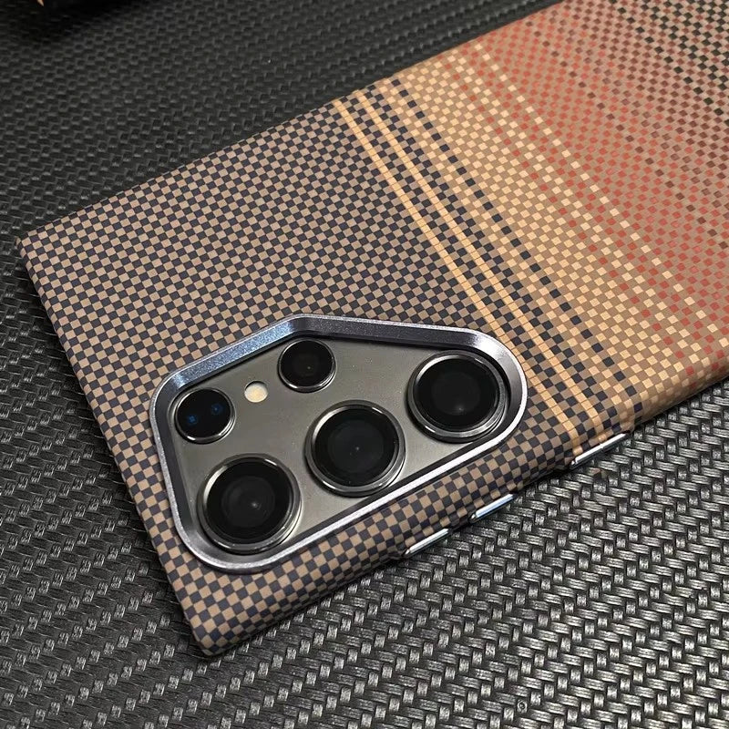 Samsung Galaxy S26 Ultra MagSafe Case with Carbon Fiber Texture for Wireless Charging - Hard Cover for S26, S25, S24, S23 Ultra Plus - Maliame Store