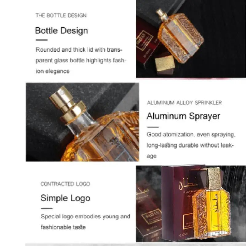 100ml Original Men's Perfume Lasting Fragrance Floral Scent Golden Earl  Arabian Dubai Perfumes Hombres Originales Daily Dating - Maliame Store