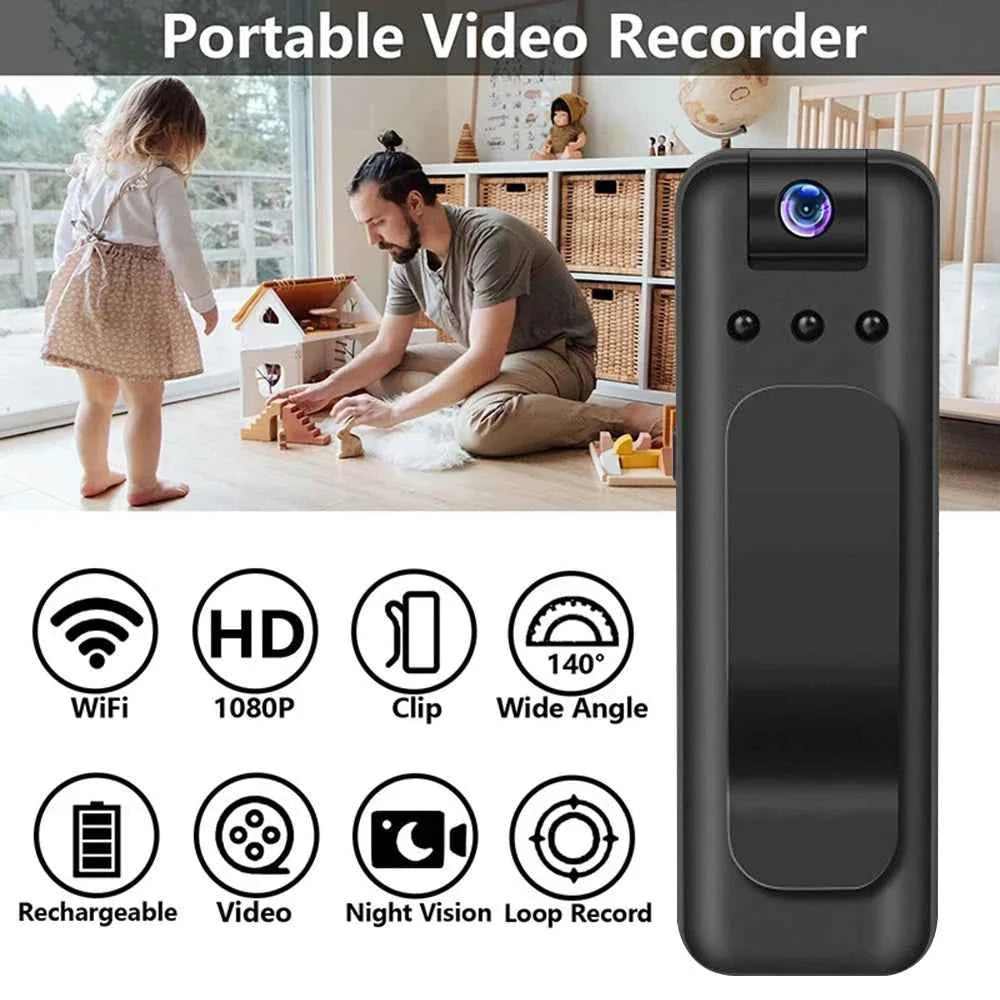 Mini Wifi Infrared Night Vision Camera - Portable Sports DV DVR Surveillance Camcorder Video Recorder - Maliame Store