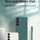 Luxury Liquid Silicone Samsung Galaxy Case for S25, S24, S23, S22