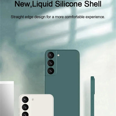 Luxury Liquid Silicone Samsung Galaxy Case for S25, S24, S23, S22