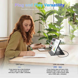 Monitor portátil WUAWE de 14 pulgadas: pantalla de viaje USB-C HDMI 1080P