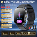 Nouvelle montre intelligente ECG de diagnostic de santé précis pour hommes, tension artérielle, oxygène sanguin, graisse sanguine, acide urique, température, appel Bluetooth