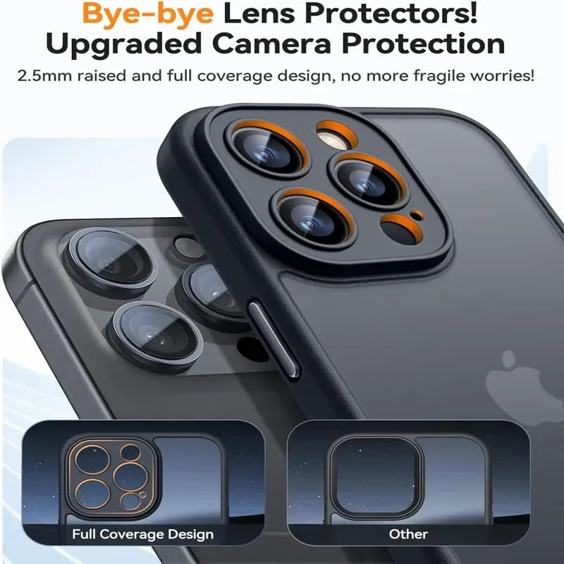 Matte iPhone Case - Luxury Soft Silicone Shockproof Cover for iPhone 16, 15, 14, 13, 12, 11, Pro Max, Mini, Plus, XR, XS MAX - Maliame Store