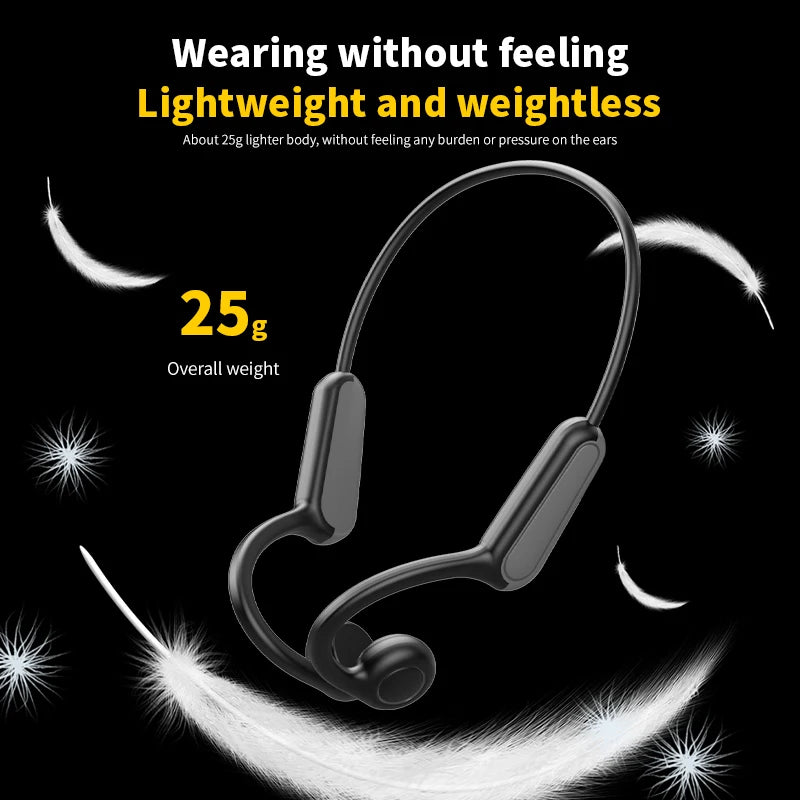 Xiaomi Mijia Bone Conduction Earphones Bluetooth 5.3 Sports Wireless Headphones Ear Hook Waterproof Headset for Running Driving - Maliame Store