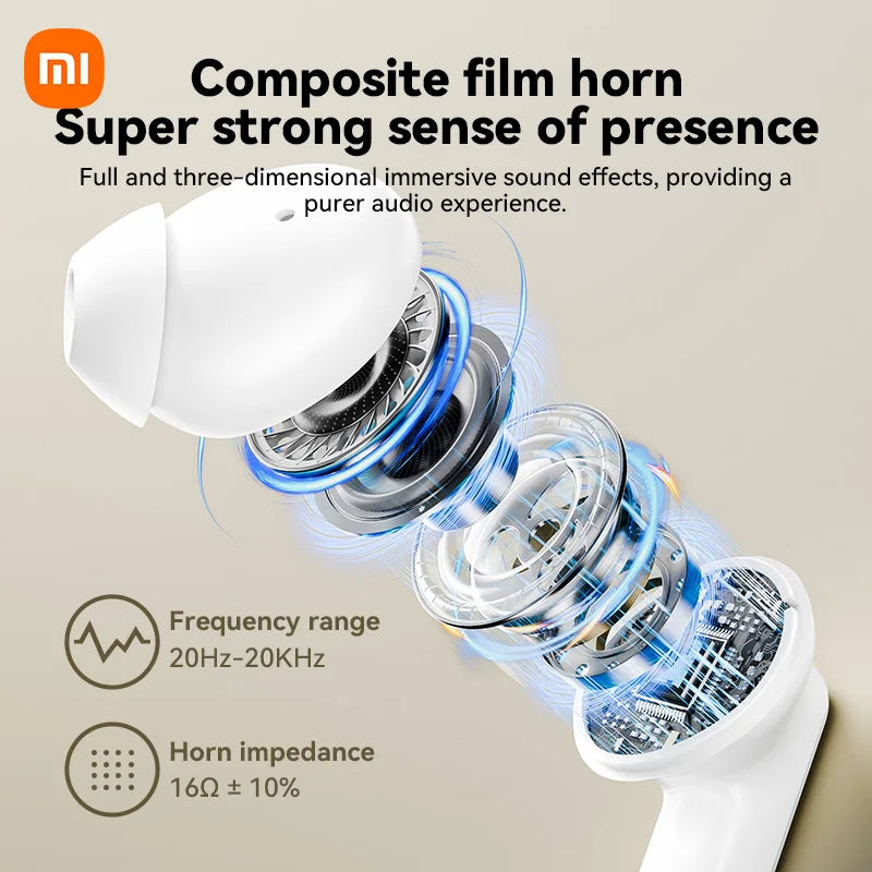 Xiaomi ANC Wireless Earbuds Bluetooth Earphone Touch Screen airpods Control Active Noise Reduction In Ear Headphone Bulit in Mic - Maliame Store